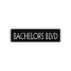 Bachelors Boulevard Road Aluminum Metal Novelty Street Plate Sign Wall Gift Decor