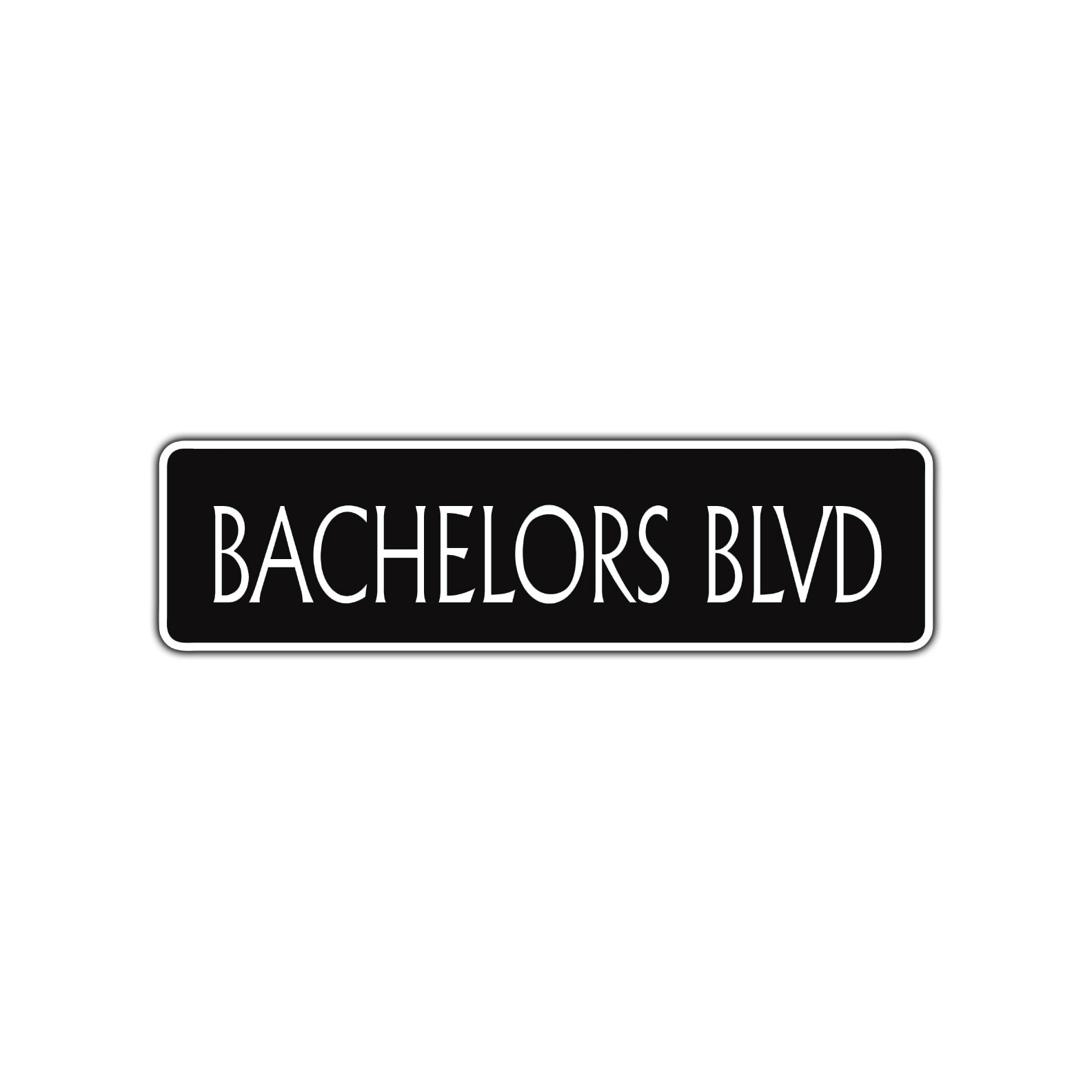 Bachelors Boulevard Road Aluminum Metal Novelty Street Plate Sign Wall Gift Decor