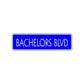 Bachelors Boulevard Road Aluminum Metal Novelty Street Plate Sign Wall Gift Decor