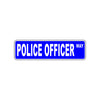 Police Officer Way Road Aluminum Metal Novelty Street Plate Sign Wall Gift Decor