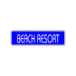 Beach Resort Hotel Road Aluminum Metal Novelty Street Plate Sign Wall Gift Decor