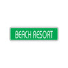 Beach Resort Hotel Road Aluminum Metal Novelty Street Plate Sign Wall Gift Decor