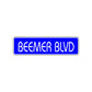 Beemer Boulevard Road Aluminum Metal Novelty Street Plate Sign Wall Gift Decor