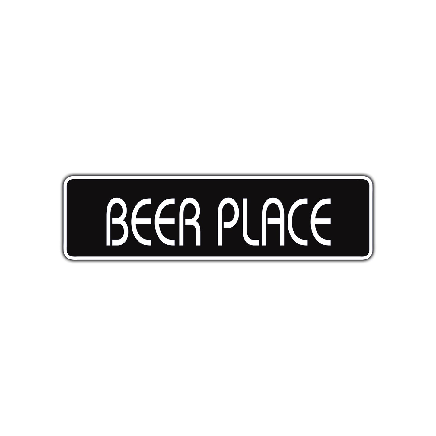 Beer Place Road Aluminum Metal Novelty Street Plate Sign Wall Gift Decor