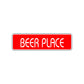 Beer Place Road Aluminum Metal Novelty Street Plate Sign Wall Gift Decor