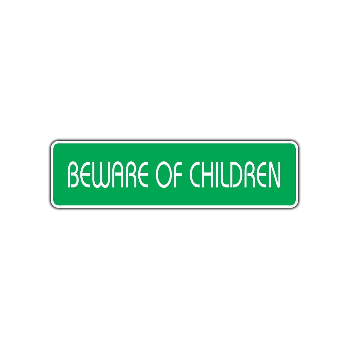 Beware of Children Funny Road Aluminum Metal Novelty Street Plate Sign Wall Gift Decor