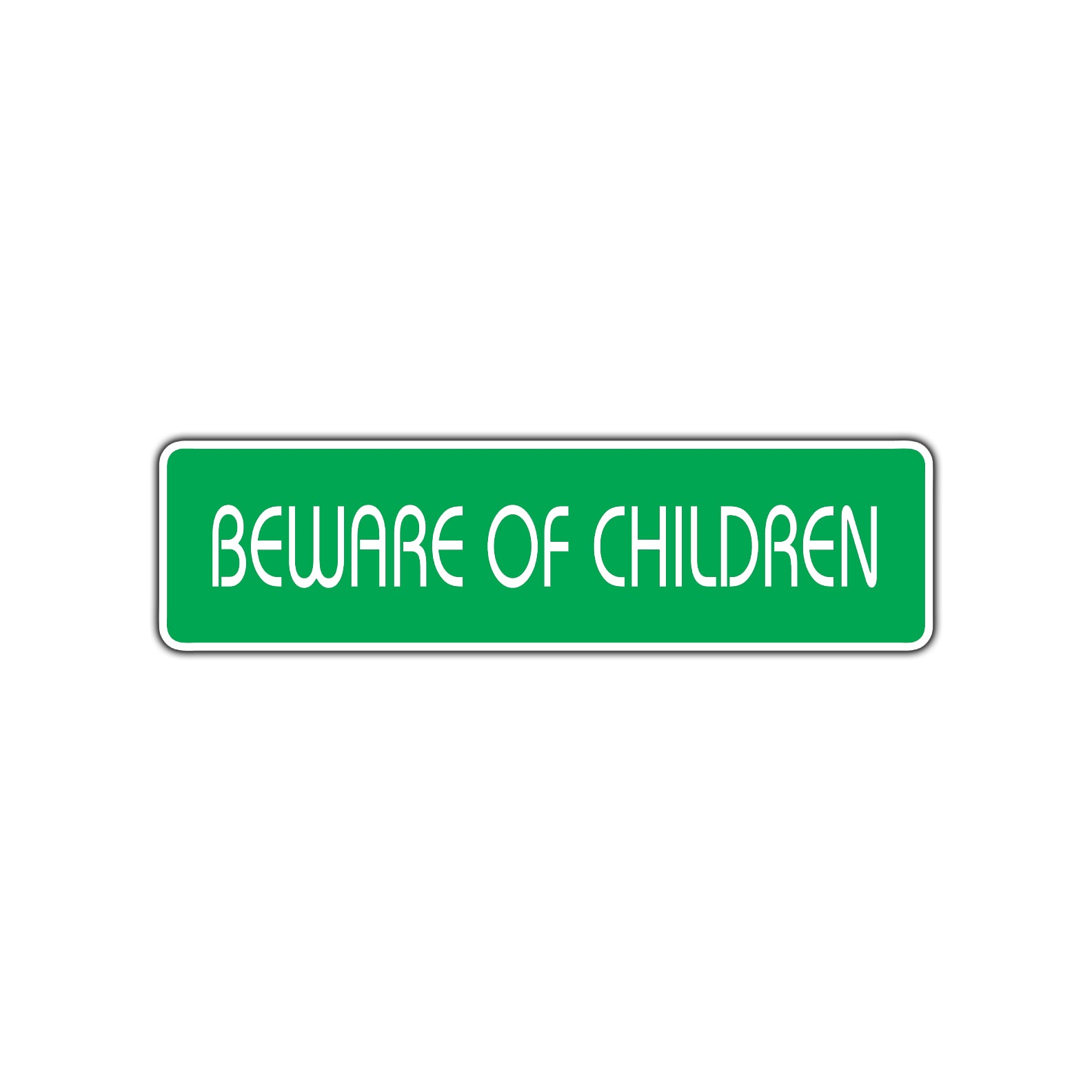 Beware of Children Funny Road Aluminum Metal Novelty Street Plate Sign Wall Gift Decor