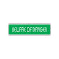 Beware of Danger Road Aluminum Metal Novelty Street Plate Sign Wall Gift Decor