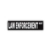 Law Enforcement Way Police Road Aluminum Metal Novelty Street Plate Sign Wall Gift Decor