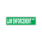 Law Enforcement Way Police Road Aluminum Metal Novelty Street Plate Sign Wall Gift Decor