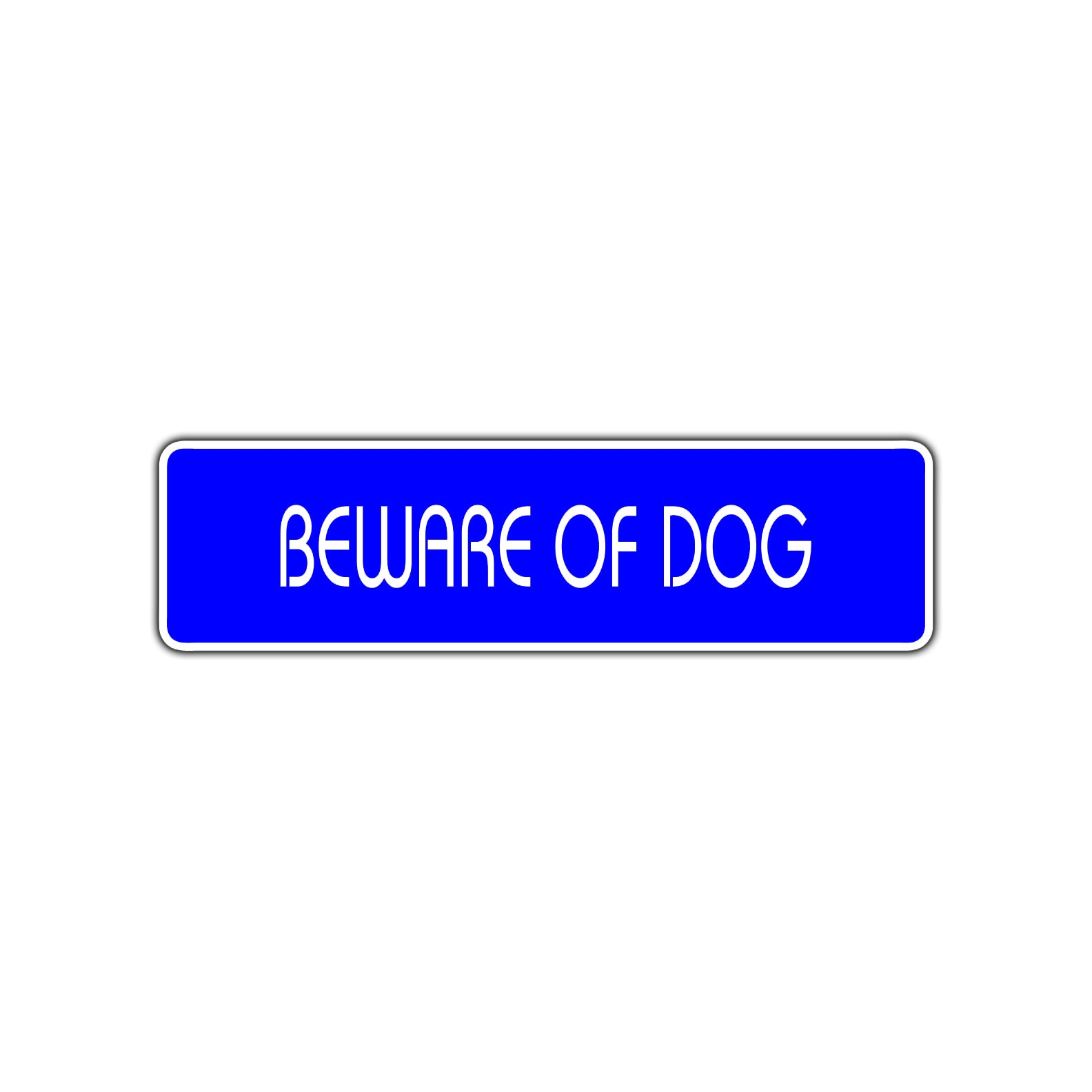 Beware of Dog Road Aluminum Metal Novelty Street Plate Sign Wall Gift Decor