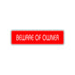 Beware of Owner Road Aluminum Metal Novelty Street Plate Sign Wall Gift Decor