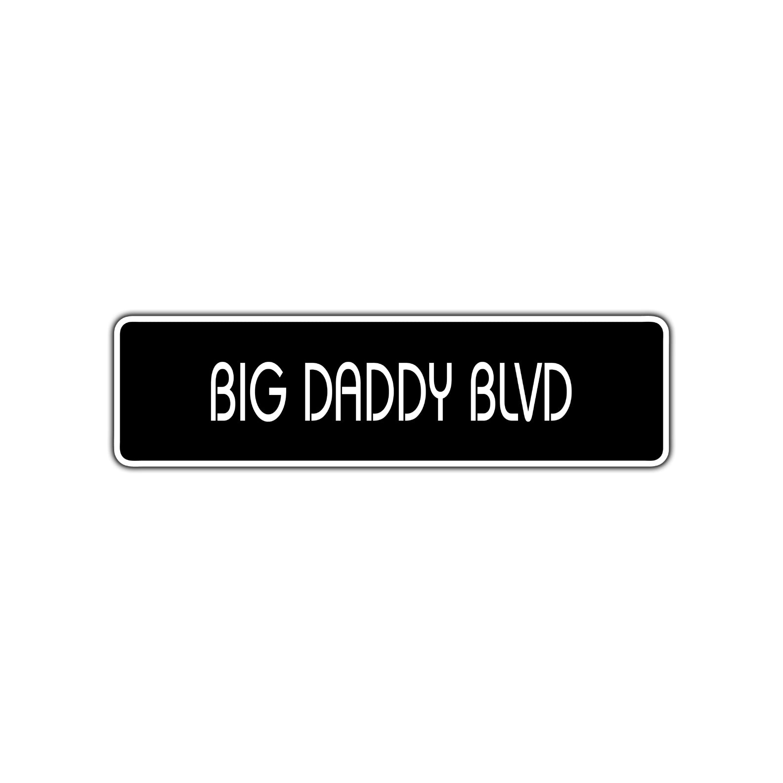 Big Daddy Boulevard Road Aluminum Metal Novelty Street Plate Sign Wall Gift Decor
