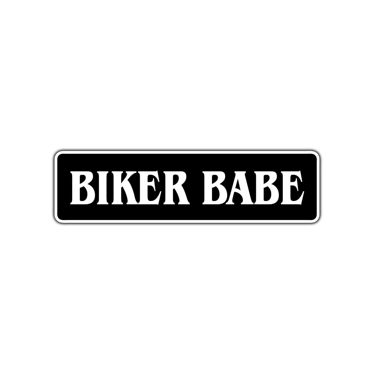 Biker Babe Road Aluminum Metal Novelty Street Plate Sign Wall Gift Decor