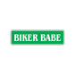 Biker Babe Road Aluminum Metal Novelty Street Plate Sign Wall Gift Decor