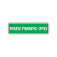 Biker Parking Only Road Aluminum Metal Novelty Street Plate Sign Wall Gift Decor