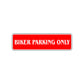 Biker Parking Only Road Aluminum Metal Novelty Street Plate Sign Wall Gift Decor