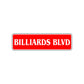 Billiards Blvd Pool Table Road Aluminum Metal Novelty Street Plate Sign Wall Gift Decor