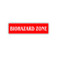 Biohazard Zone Road Aluminum Metal Novelty Street Plate Sign Wall Gift Decor