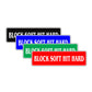 Block Soft Hit Hard Karate MMA Road Aluminum Metal Novelty Street Plate Sign Wall Gift Decor