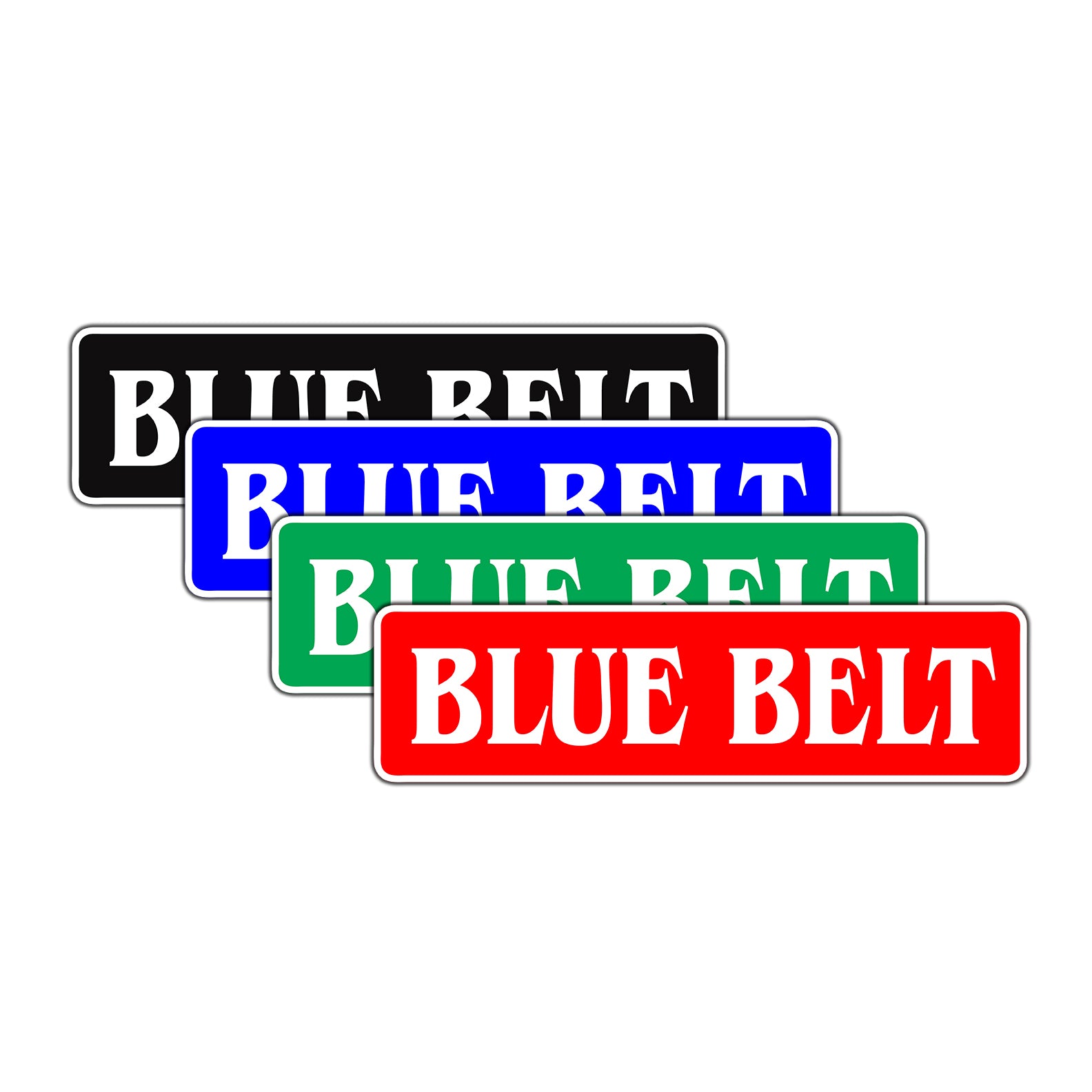 Blue Belt Karate MMA Road Aluminum Metal Novelty Street Plate Sign Wall Gift Decor