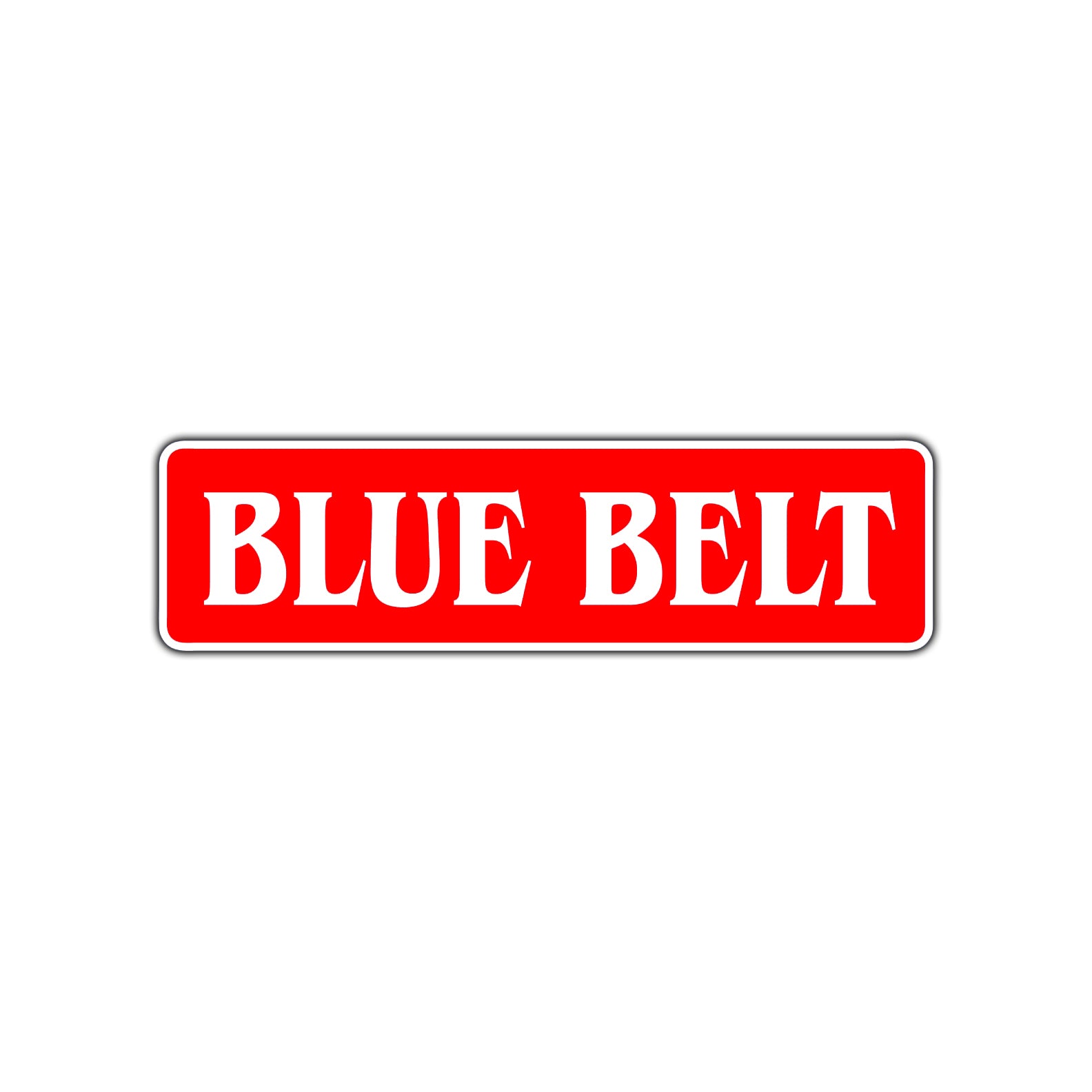 Blue Belt Karate MMA Road Aluminum Metal Novelty Street Plate Sign Wall Gift Decor