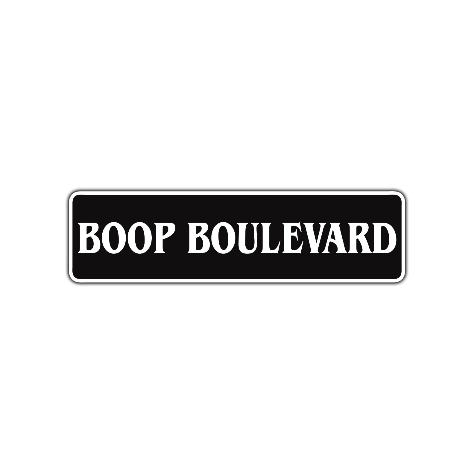 Boop Boulevard Road Aluminum Metal Novelty Street Plate Sign Wall Gift Decor