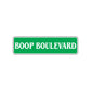 Boop Boulevard Road Aluminum Metal Novelty Street Plate Sign Wall Gift Decor