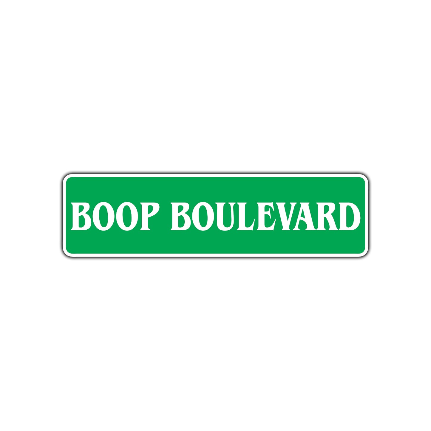 Boop Boulevard Road Aluminum Metal Novelty Street Plate Sign Wall Gift Decor
