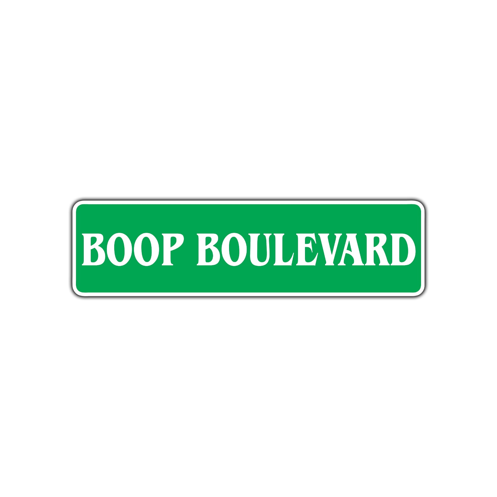 Boop Boulevard Road Aluminum Metal Novelty Street Plate Sign Wall Gift Decor