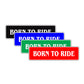 Born To Ride Motorcycle Funny Quote Road Aluminum Metal Novelty Street Plate Sign Wall Gift Decor