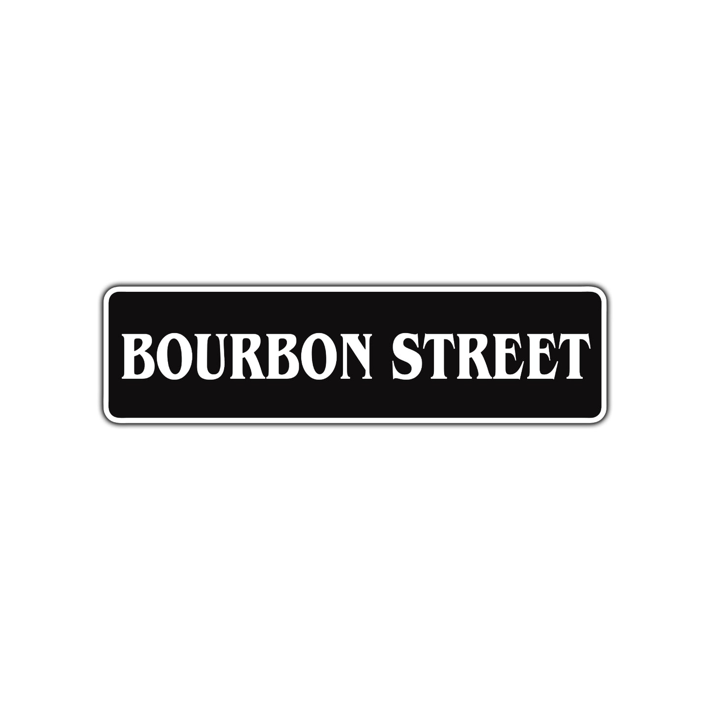 Bourbon Street Road Aluminum Metal Novelty Street Plate Sign Wall Gift Decor