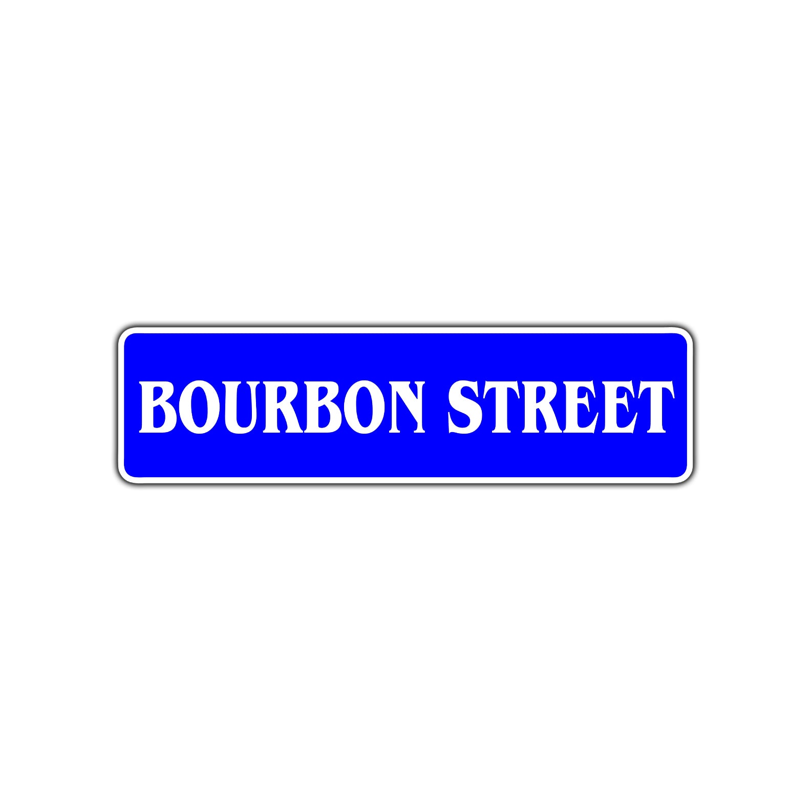 Bourbon Street Road Aluminum Metal Novelty Street Plate Sign Wall Gift Decor