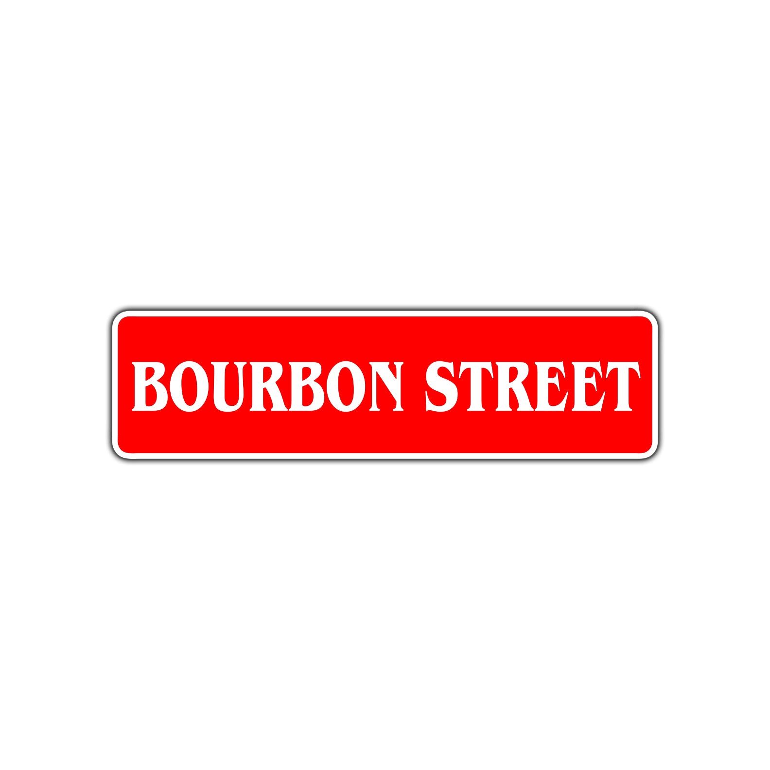 Bourbon Street Road Aluminum Metal Novelty Street Plate Sign Wall Gift Decor
