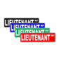Lieutenant Way Appreciation Road Aluminum Metal Novelty Street Plate Sign Wall Gift Decor