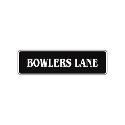 Bowlers Lane Road Aluminum Metal Novelty Street Plate Sign Wall Gift Decor
