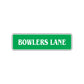 Bowlers Lane Road Aluminum Metal Novelty Street Plate Sign Wall Gift Decor