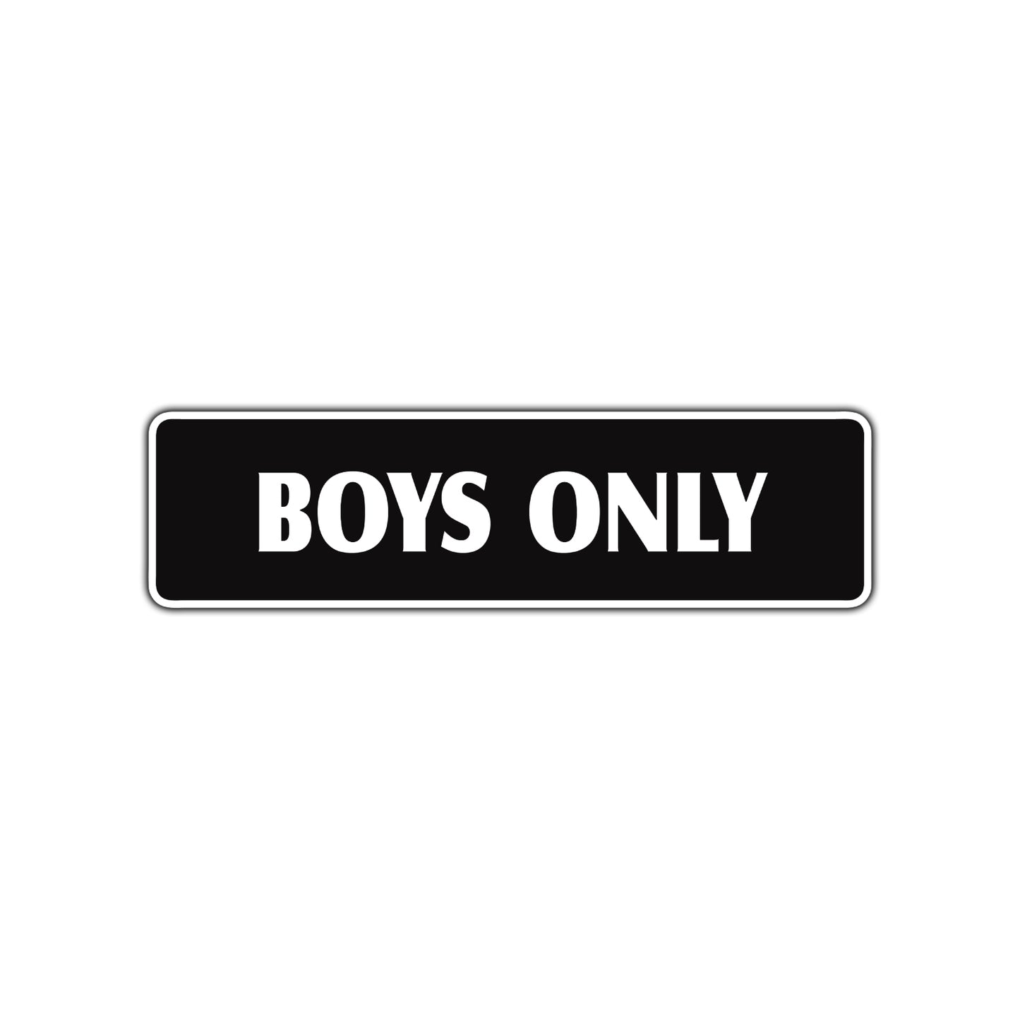 Boys Only Club House Bedroom Road Aluminum Metal Novelty Street Plate Sign Wall Gift Decor