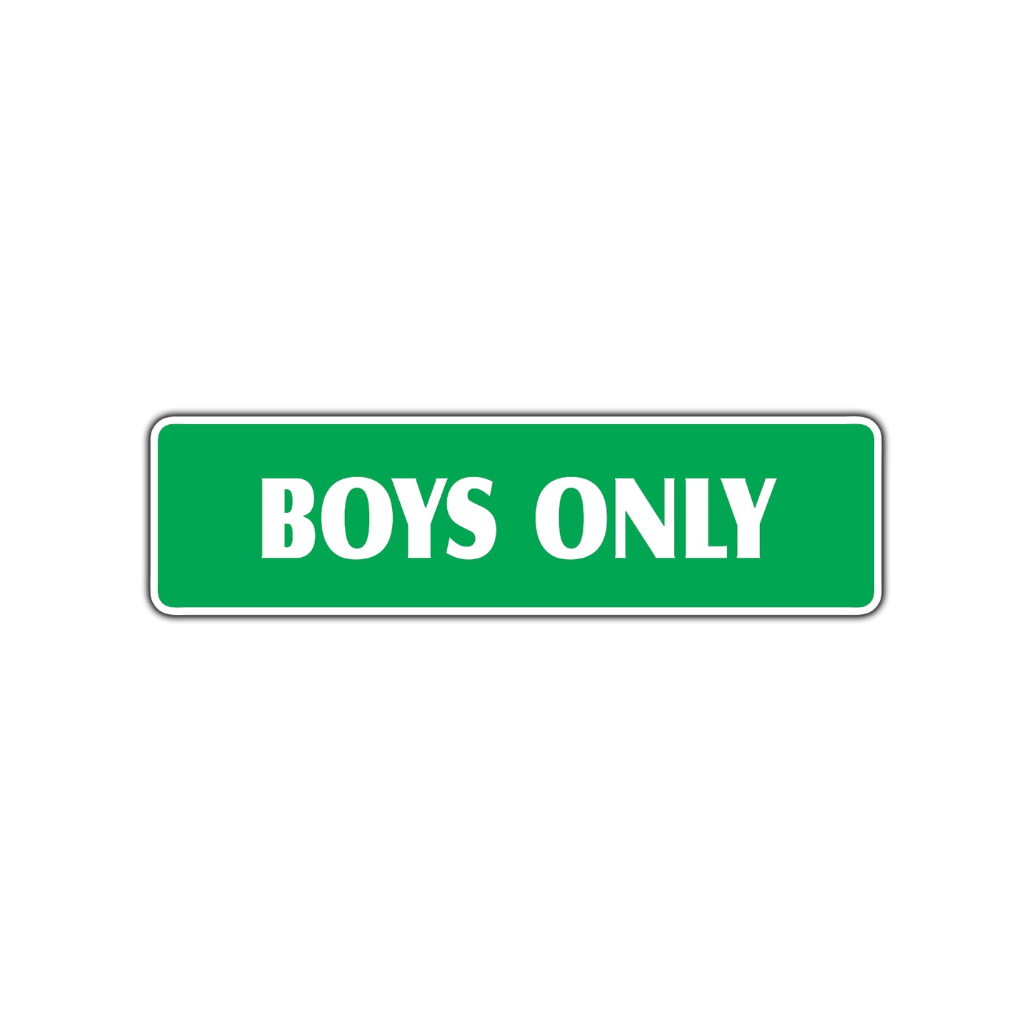 Boys Only Club House Bedroom Road Aluminum Metal Novelty Street Plate Sign Wall Gift Decor