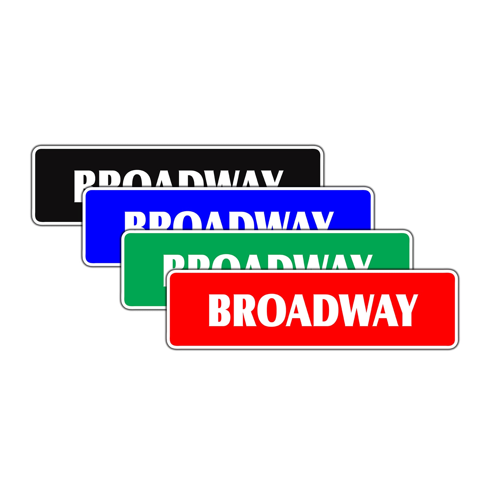 Broadway Metal Street Sign New York Road Aluminum Metal Novelty Street Plate Sign Wall Gift Decor
