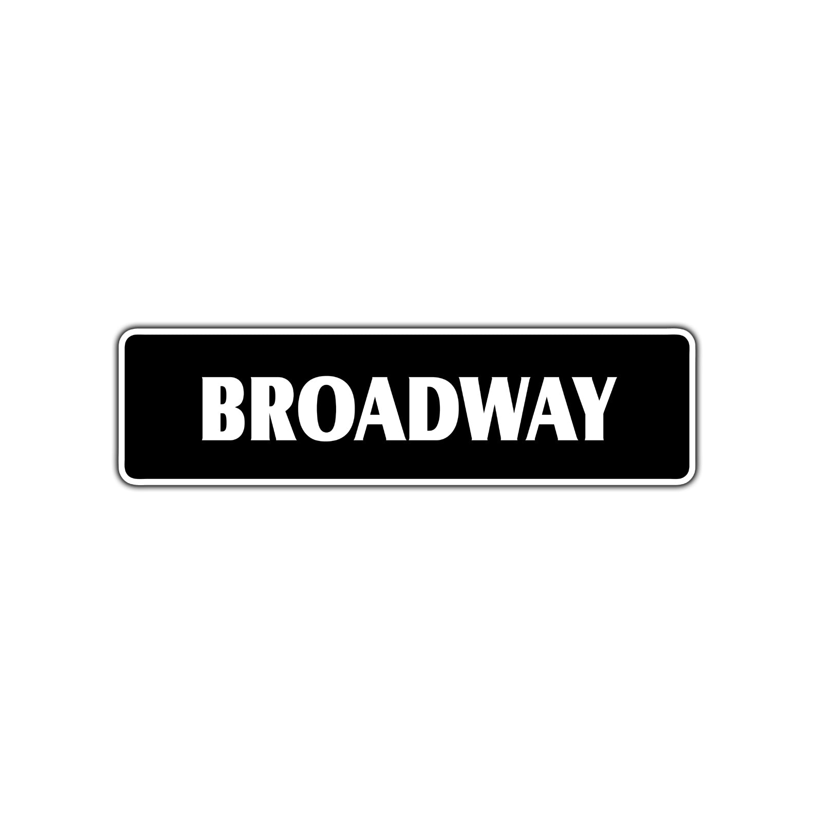 Broadway Metal Street Sign New York Road Aluminum Metal Novelty Street Plate Sign Wall Gift Decor