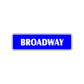 Broadway Metal Street Sign New York Road Aluminum Metal Novelty Street Plate Sign Wall Gift Decor