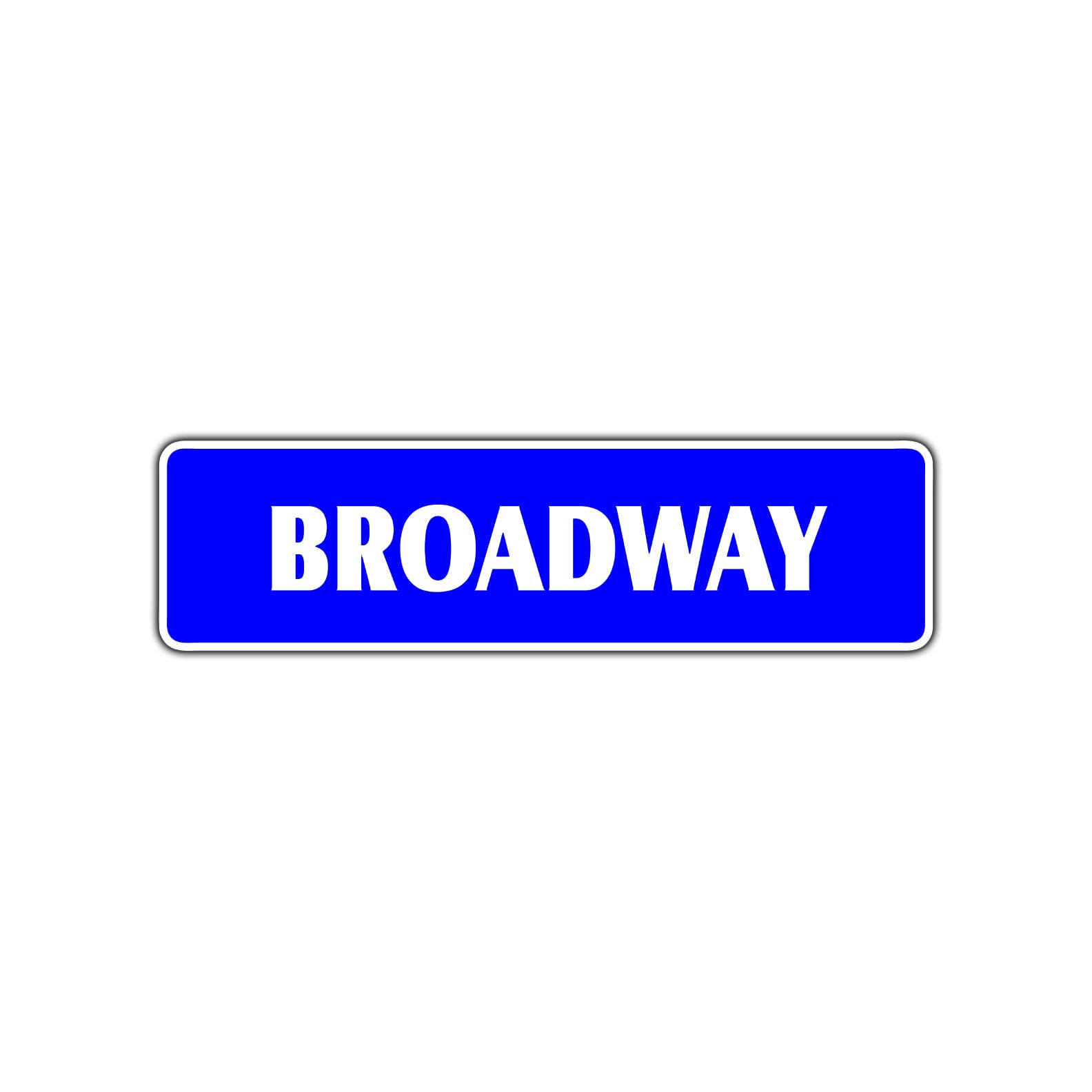 Broadway Metal Street Sign New York Road Aluminum Metal Novelty Street Plate Sign Wall Gift Decor