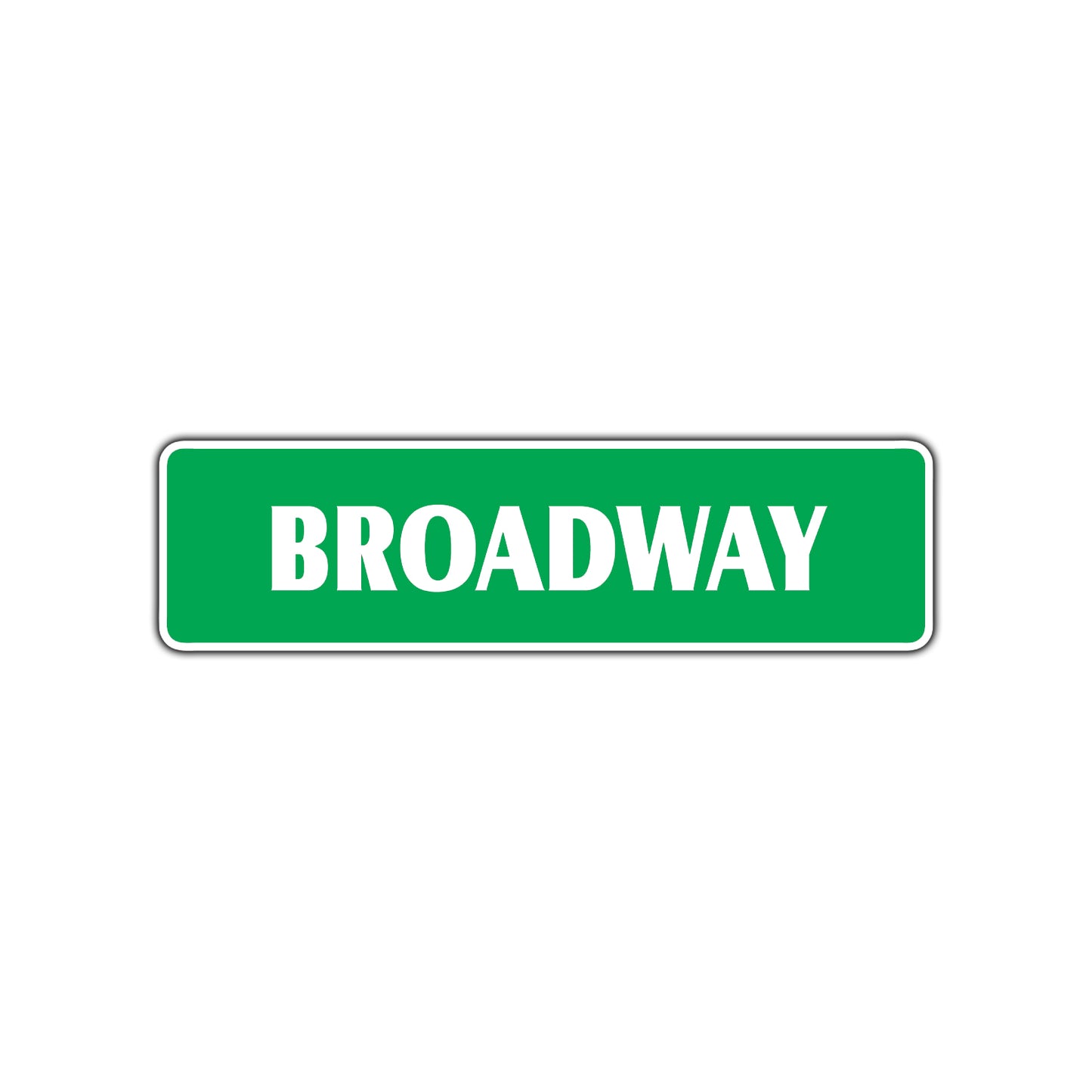 Broadway Metal Street Sign New York Road Aluminum Metal Novelty Street Plate Sign Wall Gift Decor