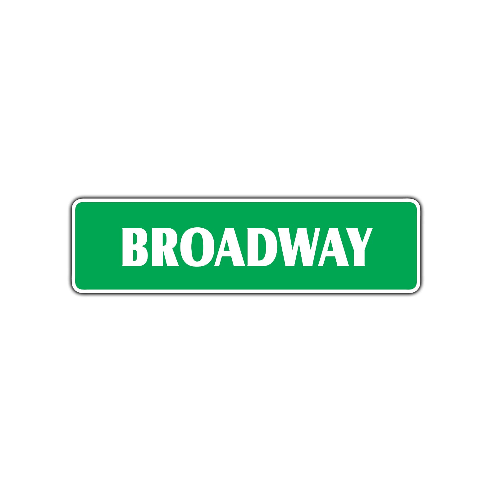 Broadway Metal Street Sign New York Road Aluminum Metal Novelty Street Plate Sign Wall Gift Decor