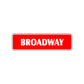 Broadway Metal Street Sign New York Road Aluminum Metal Novelty Street Plate Sign Wall Gift Decor