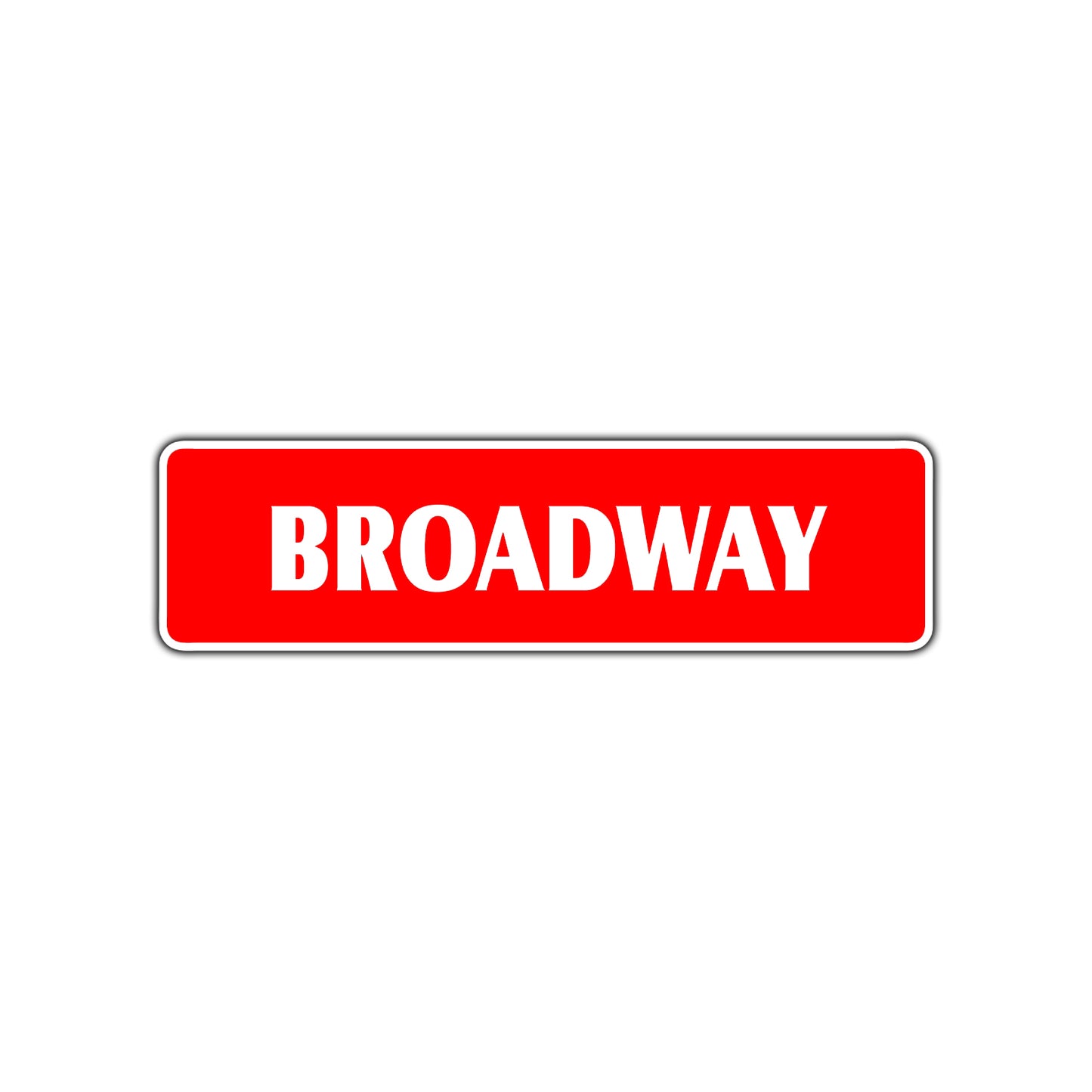 Broadway Metal Street Sign New York Road Aluminum Metal Novelty Street Plate Sign Wall Gift Decor