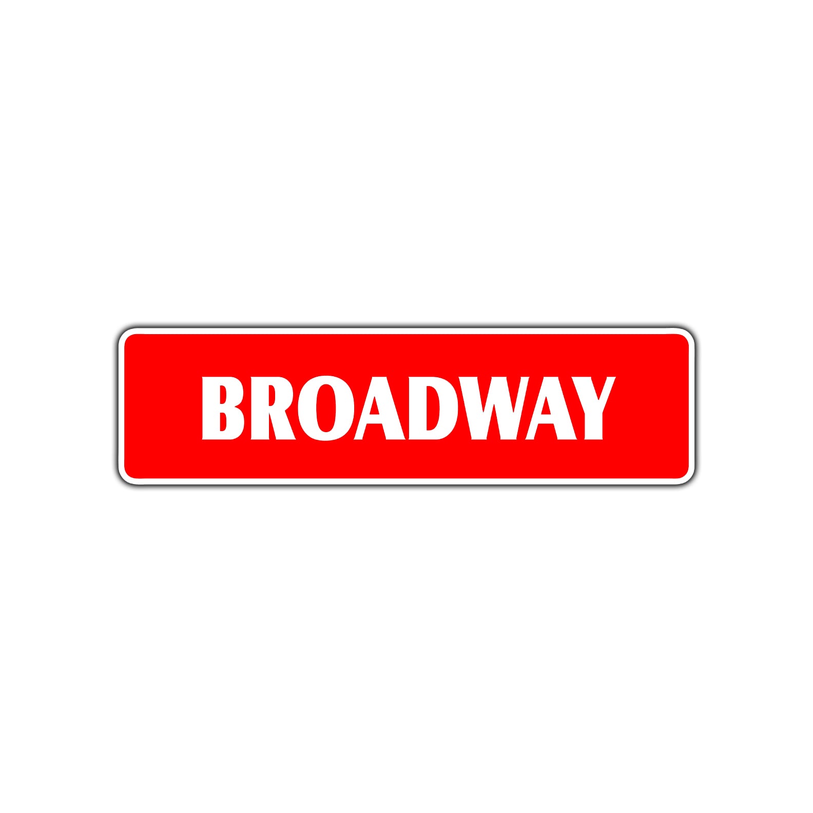 Broadway Metal Street Sign New York Road Aluminum Metal Novelty Street Plate Sign Wall Gift Decor