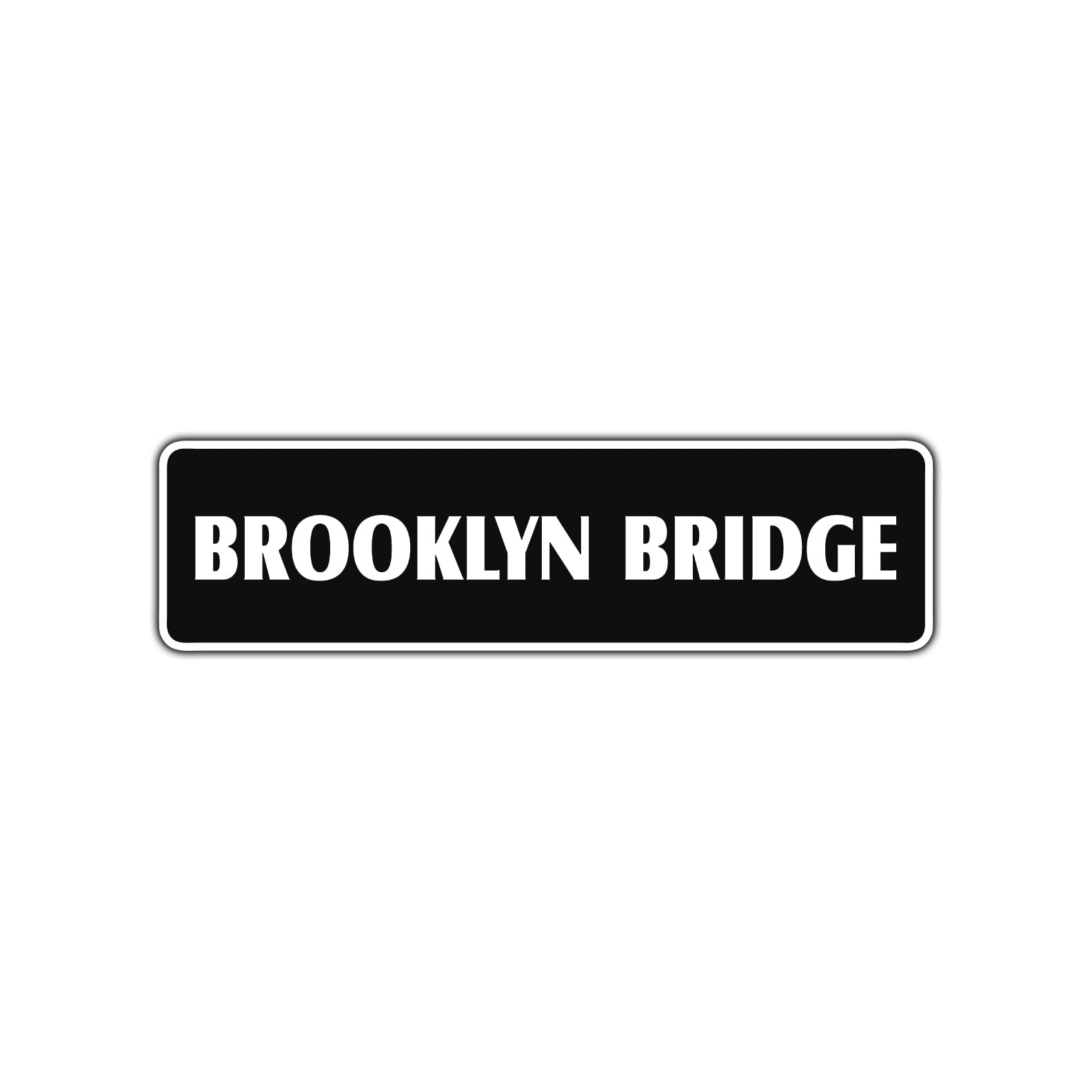 Brooklyn Bridge New York Road Aluminum Metal Novelty Street Plate Sign Wall Gift Decor