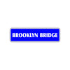 Brooklyn Bridge New York Road Aluminum Metal Novelty Street Plate Sign Wall Gift Decor